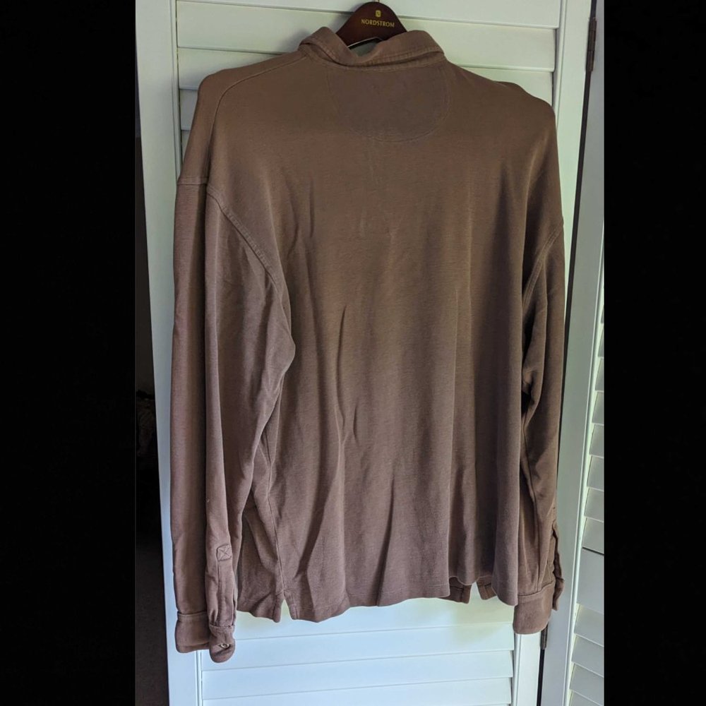Men's Long Sleeve Polo - Faconnable - Picture 6 of 6
